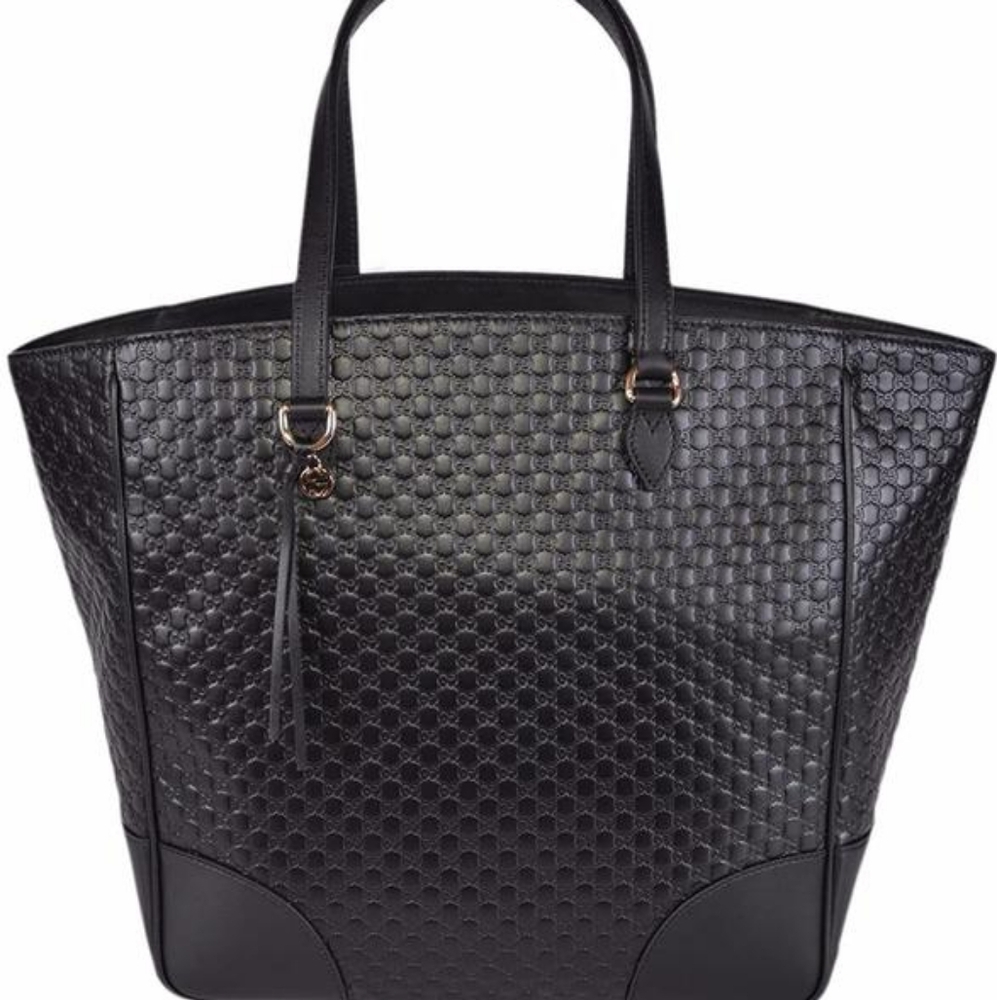 New Authentic Gucci Women's Black GG Bree Tote Bag w/ Dust Bag - 449242